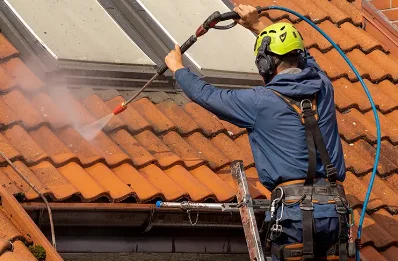 Démoussage et hydrofuge de toiture à Lombez